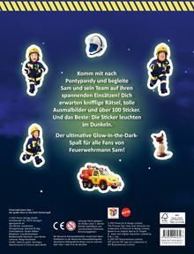 Feuerwehrmann Sam: Der große Glow-in-the-Dark Stickerspaß: Stickern - Rätseln - Ausmalen, Buch