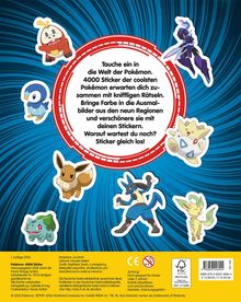 Tauche ein in die Welt der Pokémon. 4000 Sticker und knifflige Rätsel erwarten dich. Verschönere Ausmalbilder!