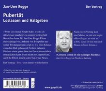 Jan-Uwe Rogge: Pubertät. Loslassen und Halt geben. Der Vortrag, CD