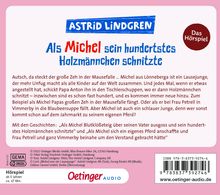 Astrid Lindgren: Als Michel sein hundertstes Holzmännchen schnitzte, CD