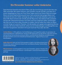 „Ein flirrende Sommer voller Umbrüche“. Beschreibung eines Romans mit Figuren, die auf einem Fluss Abenteuer erleben. Steckbriefe der Autor*innen: Jochen Mariss, Heike Warmuth und Nils Kretschmer.