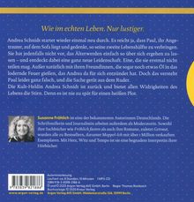 Titel: "Wie im echten Leben. Nur lustiger." Beschreibung der Autorin Susanne Fröhlich, bekannt für Bestseller wie "Moppel-Ich".