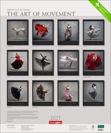 "The Art of Movement", Deborah Ory & Ken Browar, 2027, Weingarten. Tanzkalender mit zwölf Fotografien von dynamischen Tänzerinnen.