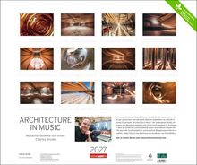 ARCHITECTURE IN MUSIC: Musikinstrumente von innen. Zwölf Fotos zeigen Innenansichten von Musikinstrumenten.