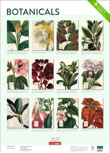 "BOTANICALS" steht oben. Darunter abgebildete Pflanzen in kunstvollen Illustrationen. Unten "2027 WEINGARTEN".