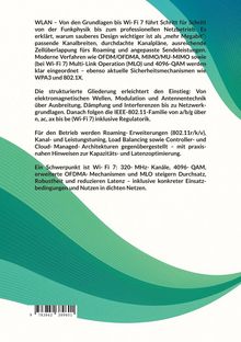 Text über WLAN-Technologien von Grundlagen bis Wi-Fi 7, mit Fokus auf Design, Regulierung, Sicherheit, Kapazität und Latenz.