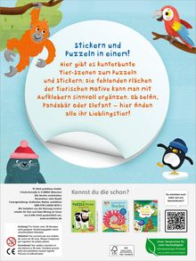 Meine Puzzle-Sticker - Lieblingstiere, Buch