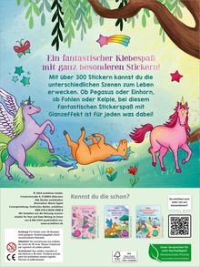 Mein schillerndes Stickerheft - Zauberhafte Einhornwelt, Buch