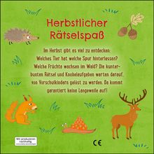 Naturrätsel im Herbst, Buch