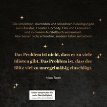 Wieland Schwanebeck: Stilvoll beleidigen, Buch