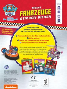 Schwager &amp; Steinlein Verlag: PAW Patrol: Meine Fahrzeuge Sticker-Bilder, Buch