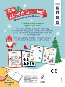 Schwager &amp; Steinlein Verlag: Mein Adventskalenderbuch Rätselspaß mit den Wichteln, Buch