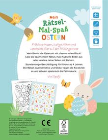 Schwager &amp; Steinlein Verlag: Mein Rätsel-Mal-Spaß Ostern | Für Kinder ab 4 Jahren, Buch