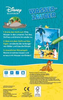 Schwager &amp; Steinlein Verlag: Disney Klassiker Wasserzauber - einfach mit Wasser malen!, Buch