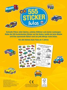 555 Sticker Autos, Buch