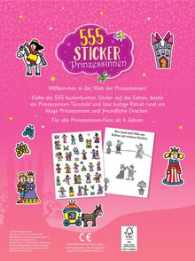 555 Sticker Prinzessinnen, Buch