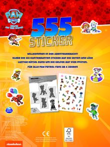 PAW Patrol 555 Sticker, Buch