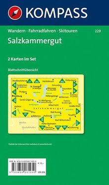 Kompass Karte Salzkammergut, 2 Bl., Diverse