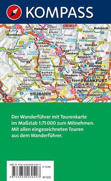 Norbert Forsch: Kompass Wanderführer Taunus, Naturpark Hochtaunus, Naturpark Rhein-Taunus, m. Karte, Buch