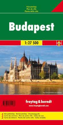 Budapest Stadtplan 1 : 27 500, Karten