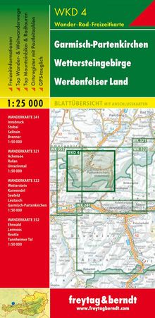 Garmisch-Partenkirchen: Wettersteingebirge, Werdenfelser Land 1 : 25 000, Karten