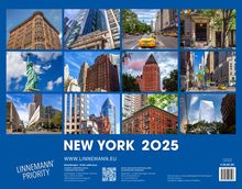 New York 2025 Großformat-Kalender 58 x 45,5 cm, Kalender