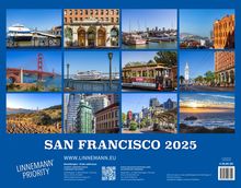 San Francisco 2025 Großformat-Kalender 58 x 45,5 cm, Kalender