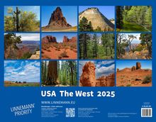 USA The West 2025 Großformat-Kalender 58 x 45,5 cm, Kalender