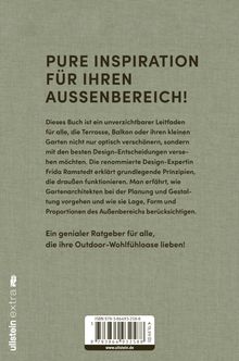 PURE INSPIRATION FÜR IHREN AUSSENBEREICH! Ein Ratgeber für Garten-, Terrassen- und Balkongestaltung. Ullstein-Logo unten links.