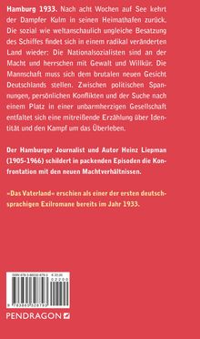 Heinz Liepman: Das Vaterland, Buch