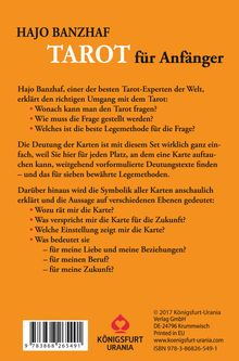 Hajo Banzhaf: Tarot für Anfänger, Buch