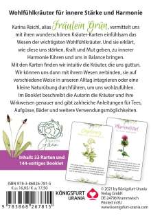 Karina Reichl: Fräulein Grüns Wohlfühlkräuter-Karten, Buch