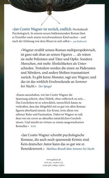 Jan Costin Wagner: Sommer bei Nacht, Buch
