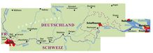 ADFC-Regionalkarte Bodensee-Hochrhein von Konstanz nach Basel 1:60.000, Karten