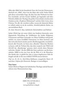 Stefan Ullrich: Allah versus Abba, Buch