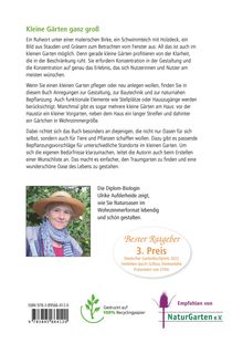 Ulrike Aufderheide: Kleiner Garten naturnah, Buch