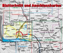 Emden, KVplan, Radkarte/Freizeitkarte/Stadtplan, 1:30.000 / 1:15.000, Karten