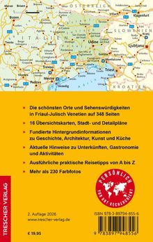 Reiseführer: Friaul-Julisch Venetien. Karten, Infos zu Kultur, Unterkünften; 230 Fotos. Karte von Norditalien und Umgebung.