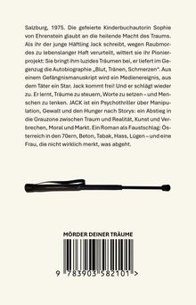 Text über ein Buch in Salzburg, 1975, über Träume. Darunter ein Schlagstock und ein Barcode. Text: „Mörder deiner Träume“.