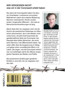 Annette Creft: Wir vergessen nicht, Buch