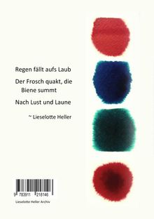 Lieselotte Heller: Libretto | Ameise, Wurm und Biene: Die Geschichte der Schöpfung in fünf Akten, Buch