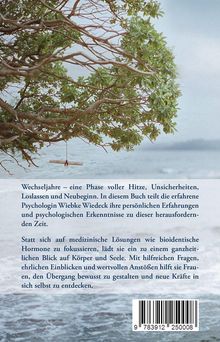 "Wechseljahre - eine Phase voller Hitze... gestaltet und neue Kräfte in sich selbst zu entdecken." Ein Baum über Wasser.