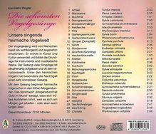 Karl-Heinz Dingler: Die schönsten Vogelgesänge, CD