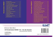"Kindermusik BAND 1 & 2" bietet 34 Ukulele-Lieder mit einfachen Play-Along-Downloads. Enthält zwei Tracklisten.