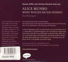 Alice Munro: Wozu wollen Sie das wissen?, 5 CDs