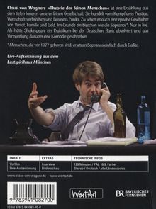 Claus von Wagner: Theorie der feinen Menschen, DVD