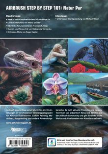 "Airbrush Step by Step 101: Natur Pur. Themen: Landschafsmalerei, Interviews, Blumen- und Tierporträts. www.airbrush-magazin.de"