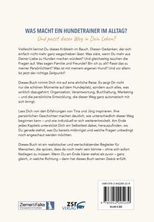"Was macht ein Hundetrainer im Alltag? Und passt dieser Weg in Dein Leben?" Oberhalb eines erklärenden Textes. Unten Logos.