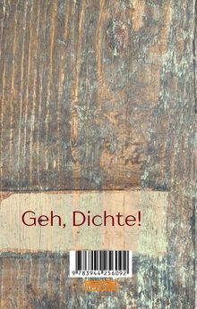 Lisa Zenner: Geh, Dichte!, Buch