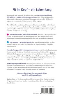 „Fit im Kopf – ein Leben lang“ steht oben. Im Text geht es um Demenzprävention durch Lebensstiländerung.